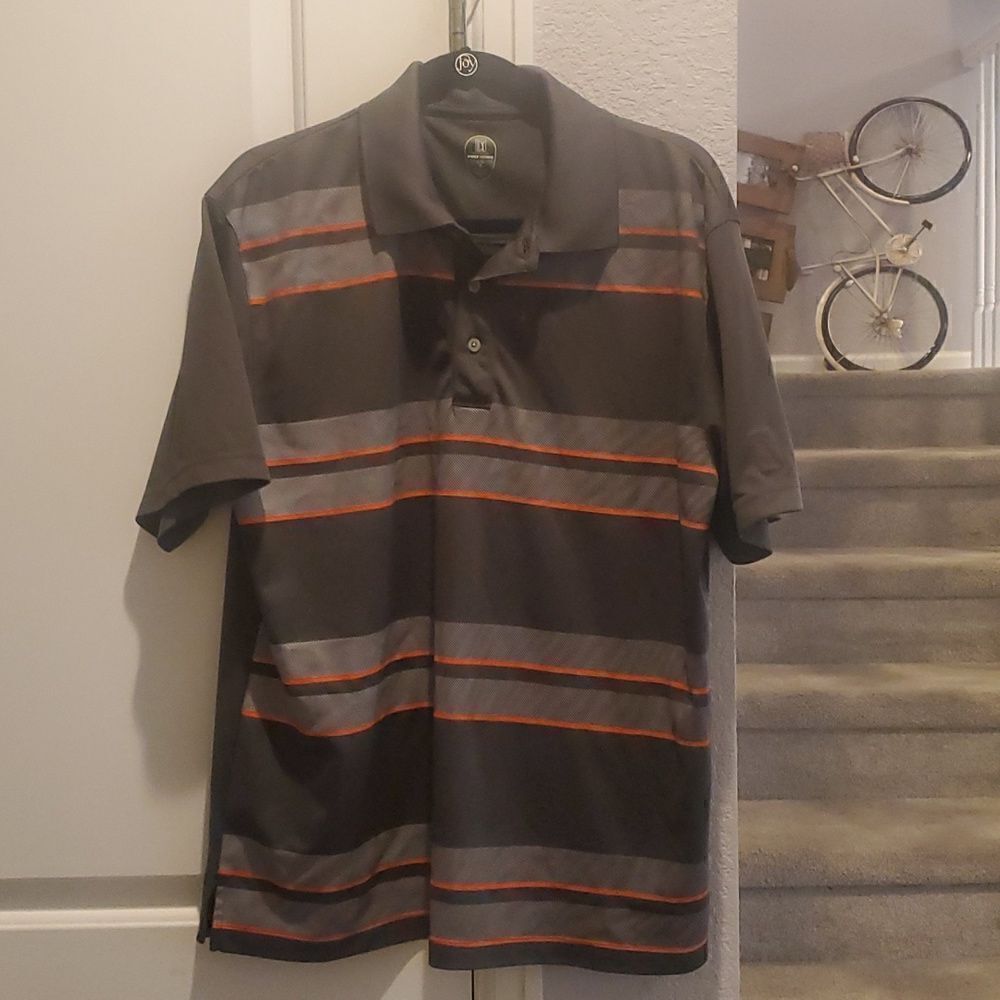 PGA Tour Mens Golf Polo L
